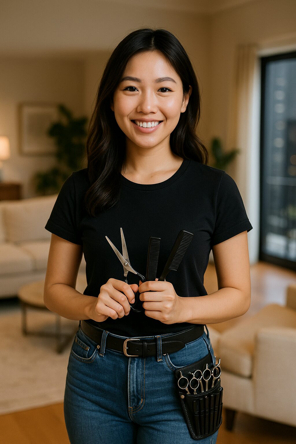 Professional hair services at home